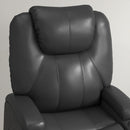 Lift Chairs, Harmond Grove Electric Lift Assist Recliner Chair with Cup Holders and Remote in Grey Faux Leather - Seasonal Overstock