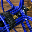 Gardening Accessories, Garden Hose Reel Cart with Wheels and Manual Winding Crank - Blue - Seasonal Overstock