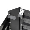 Planters, 4' x 3.5' Galvanized Steel Raised Garden Bed with Removeable Cold Storage Greenhouse Top - Grey - Seasonal Overstock