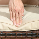 Patio Furniture, Fenton Falls Rattan Outdoor Patio Sofa - Brown - Seasonal Overstock