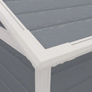 Storage Sheds, 6' x 4.5' Polypropylene Resin Plastic Outdoor Storage Shed with Lockable Double Doors, Floor - Grey - Seasonal Overstock