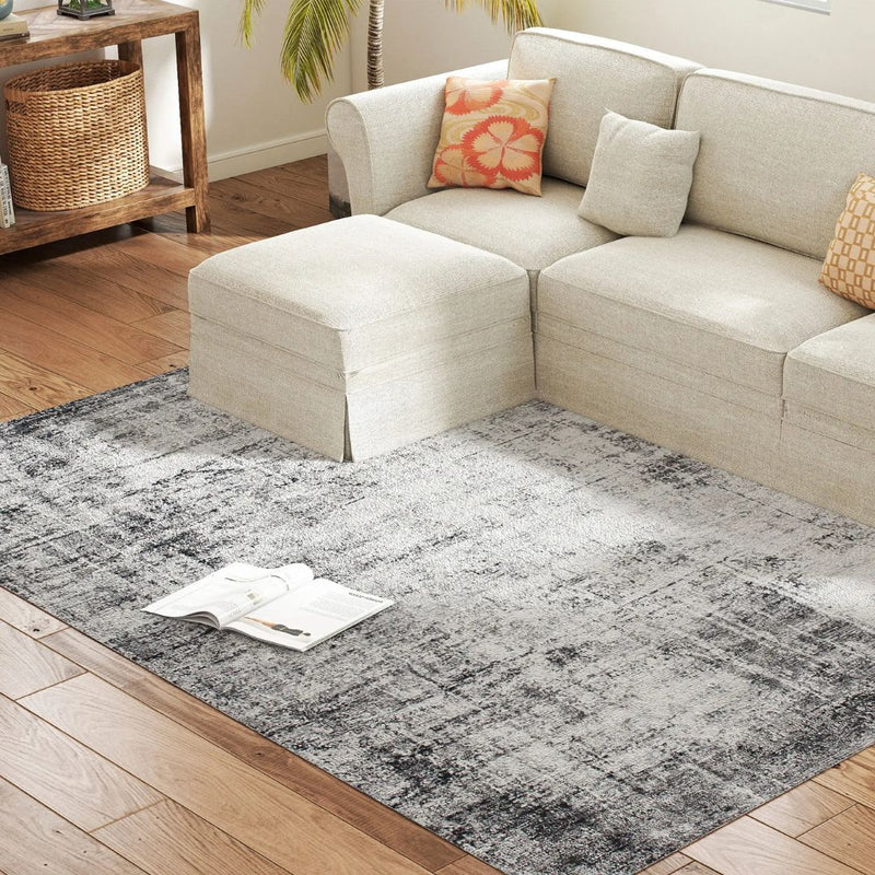 Area Rugs, Metro Skyline Modern Abstract Washable Area Rug by Sahara Design - Seasonal Overstock