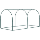 8' x 4' Mesh Garden Protection Crop Cage Cover with 2 Zipper Doors - Green