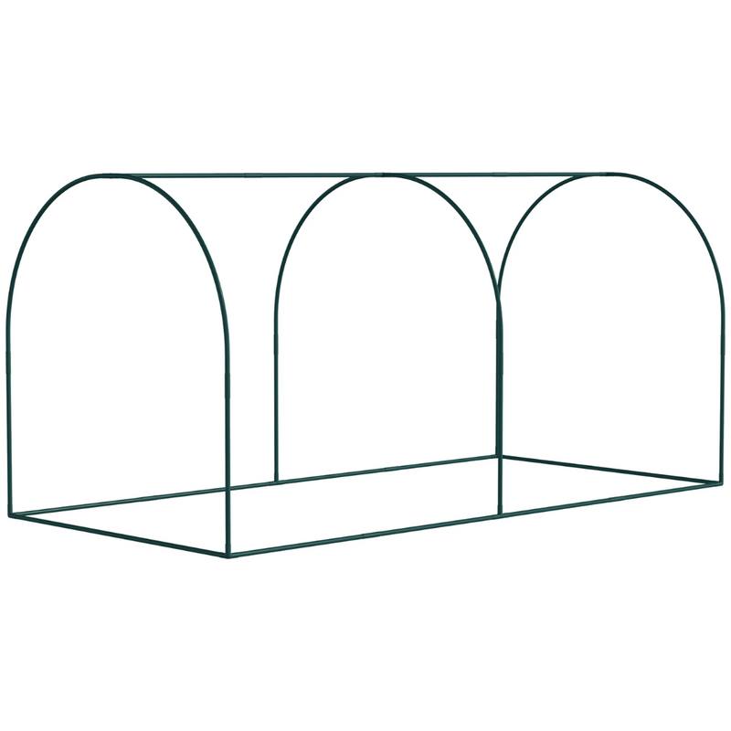 8' x 4' Mesh Garden Protection Crop Cage Cover with 2 Zipper Doors - Green