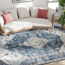 Area Rugs, Aegean Slate Washable Vintage Area Rug by Sahara Designs - Seasonal Overstock