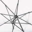 Patio Umbrellas, 9.6ft Cantilever Patio Umbrella Hanging Offset Aluminum Pole with 360° Rotation and Crank Open - White - Seasonal Overstock