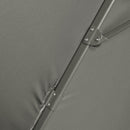 Patio Umbrellas, 9.6ft Cantilever Patio Umbrella Hanging Offset Aluminum Pole with 360° Rotation and Crank Open - Grey - Seasonal Overstock