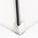 Patio Umbrellas, 9.6ft Cantilever Patio Umbrella Hanging Offset Aluminum Pole with 360° Rotation and Crank Open - White - Seasonal Overstock