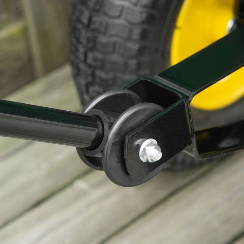 Gardening Accessories, Garden Dump Cart with 125L Tipping Bin, 12in Pneumatic Tires - Holds up to 440 lbs - Seasonal Overstock