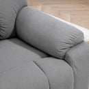 Lift Chairs, Benson Springs Lift Assist Recliner Chair with Remote - Grey Microfibre - Seasonal Overstock