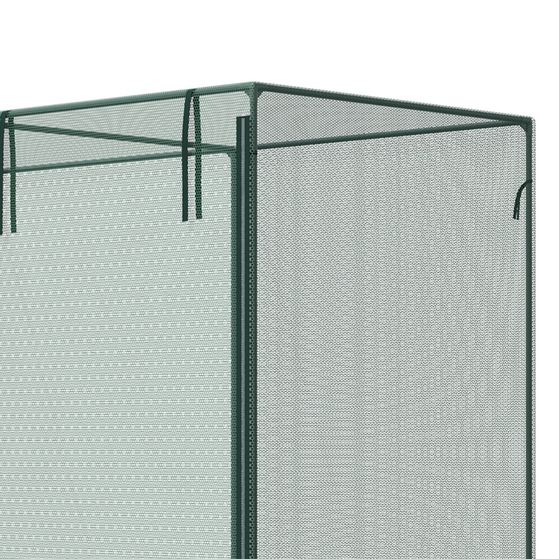 6.5' x 3.3' Mesh Garden Protection Cover with Zipper Door - Green