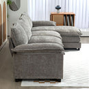 Sofas, Shadow Creek 120-in L-Shaped Sectional with Reversible Chaise Lounge - Grey - Seasonal Overstock