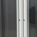 5' x 7' Galvanized Lean-To Storage Shed with Sliding Door - Dark Grey