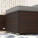 Patio Furniture, Sola Vina 3pc Outdoor Patio Sofa and Ottoman Set with Table - Grey - Seasonal Overstock