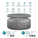 Atlantic | 4/6-Person Inflatable Hot Tub | Round | Integrated Heater