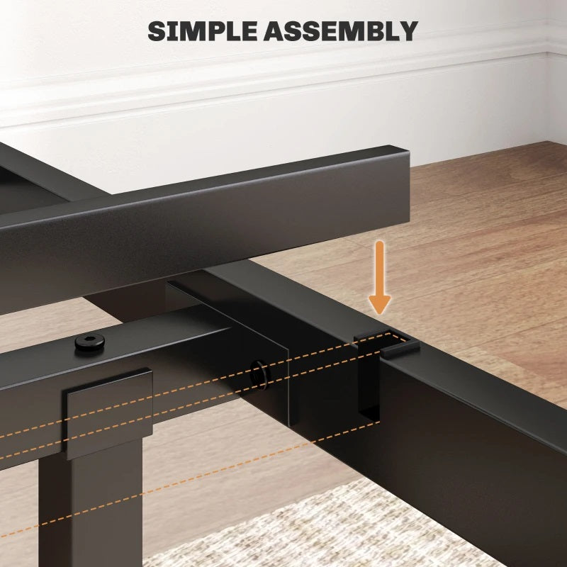 Addison Valley Full Size Double Size Metal Platform Bed