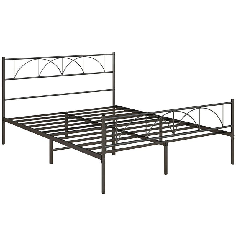 Addison Valley Queen Size Metal Platform Bed - Black