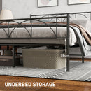 Addison Valley Queen Size Metal Platform Bed - Black