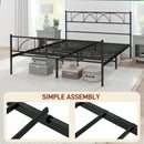 Addison Valley Queen Size Metal Platform Bed - Black