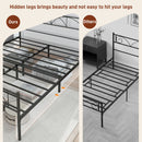 Addison Valley Queen Size Metal Platform Bed - Black