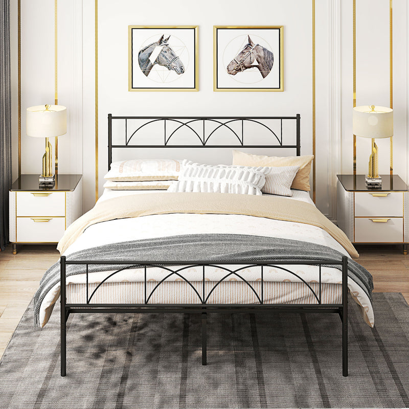 Addison Valley Queen Size Metal Platform Bed - Black