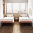 Addison Valley Twin Size Metal Platform Bed - White