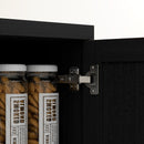 Archer Lane 5-Tier Kitchen Pantry Cabinet with Doors and Adjustable Shelves 63" Tall - Black