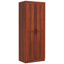 Archer Lane 5-Tier Kitchen Pantry Cabinet with Doors and Adjustable Shelves 63" Tall - Tan Brown