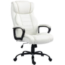 Ashborough Glen High Back Executive Massage Office Chair with 6-Point Vibration and Rocking Function - White