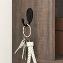 Atlanta 4-in-1 Hall Tree with 6-Hooks, Shelf, Bench and 12-Pair Shoe Cubbies - Dark Brown