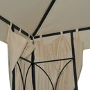 Canopies & Gazebos, Atriana 10' x 10' Outdoor Patio Gazebo with Double Tier Canopy Shade - Cream White - Seasonal Overstock