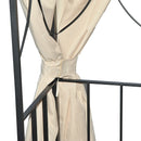 Canopies & Gazebos, Atriana 10' x 10' Outdoor Patio Gazebo with Double Tier Canopy Shade - Cream White - Seasonal Overstock