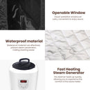Blisspod Portable Personal Full Body 60 Min Rapid Steam Sauna | Pentagonal | Grey | Powerful 1600 Watts | 3.6L Stronger Steamer | 90X90X190cm