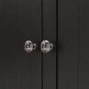 Basil Valley Slim Kitchen Pantry Cabinet Spice Rack with Adjustable Shelves - Black