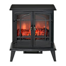 Berkely Street 25" Electric Fireplace with Black Stove Look and 1400W Heater
