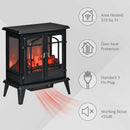 Berkely Street 25" Electric Fireplace with Black Stove Look and 1400W Heater
