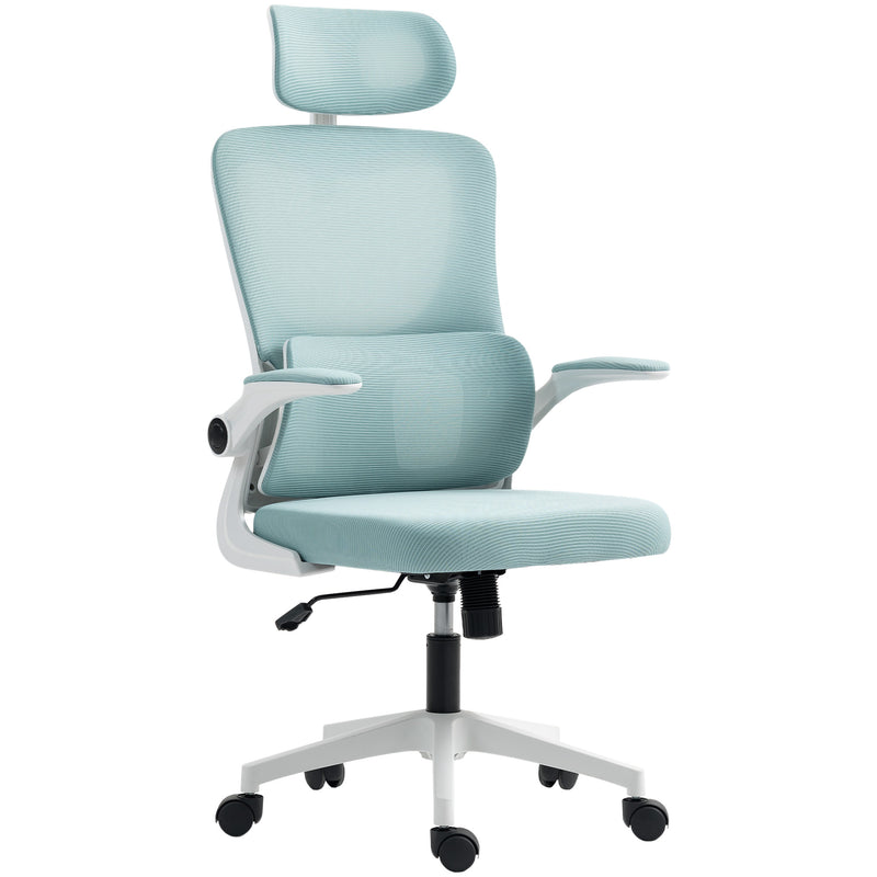 Bexford Lane High Back Office Chair Mesh Computer Desk Chair with Lumbar Support and Adjustable Height - Light Blue