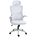 Bexford Lane High Back Office Chair Mesh Computer Desk Chair with Lumbar Support and Adjustable Height - White