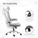 Bexford Lane High Back Office Chair Mesh Computer Desk Chair with Lumbar Support and Adjustable Height - Grey