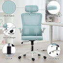 Bexford Lane High Back Office Chair Mesh Computer Desk Chair with Lumbar Support and Adjustable Height - Light Blue