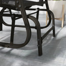 Birmingham 3pc Outdoor Glider Chair Set with Table for Patio, Black