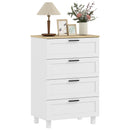 White and pine coloured dresser chest of drawers 
