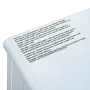 Brindle Acres 16" White Stove Like Electric Fireplace Heater with Realistic Log and 750/1500W Heater