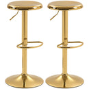 Brix Avenue 2pc Adjustable Height Metal Barstool Set 23.6 to 31.5-Inch - Gold