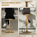 Brix Avenue 2pc Adjustable Height Metal Barstool Set 23.6 to 31.5-Inch - Gold
