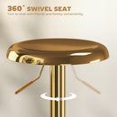 Brix Avenue 2pc Adjustable Height Metal Barstool Set 23.6 to 31.5-Inch - Gold