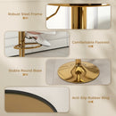 Brix Avenue 2pc Adjustable Height Metal Barstool Set 23.6 to 31.5-Inch - Gold