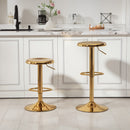 Brix Avenue 2pc Adjustable Height Metal Barstool Set 23.6 to 31.5-Inch - Gold
