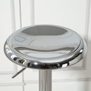 Brix Avenue 2pc Adjustable Height Metal Barstool Set 23.6 to 31.5-Inch - Silver