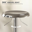 Brix Avenue 2pc Adjustable Height Metal Barstool Set 23.6 to 31.5-Inch - Silver